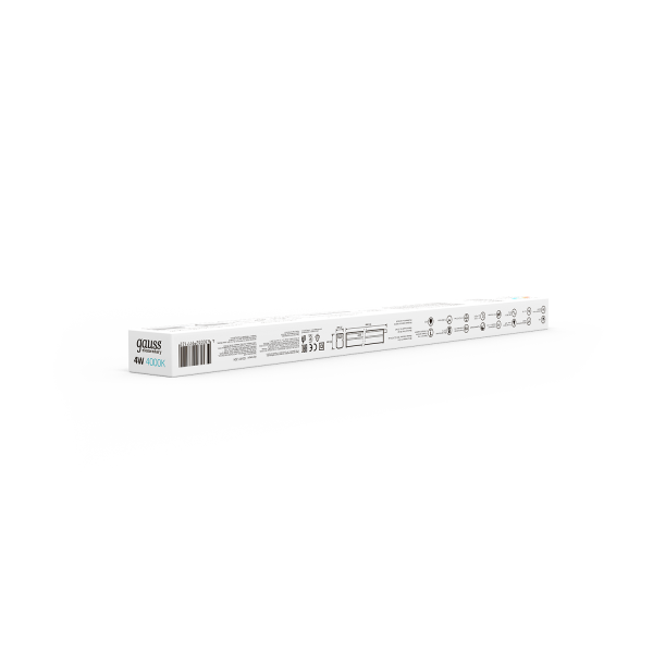 Gauss Светильник TL Elementary линейный 4W 300lm 4000K IP20 313х22х33 LED 5 130411204 Купить Gauss Светильник TL Elementary линейный 4W 300lm 4000K IP20 313х22х33 LED 5 130411204