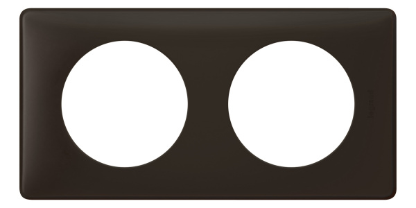 Legrand Celiane2 Перкаль черная Рамка 2-я (2+2 мод) 066742