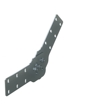 DKC Соединитель шарнирный вертикальный H 100 мм, цинк-ламельный (аналог горячеоцинкованный)