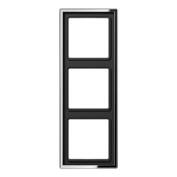 JUNG LS 990 Блестящий Хром Рамка 3-ая GCR2983