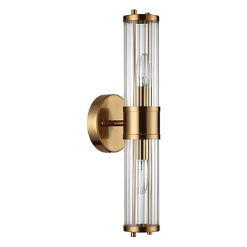 Odeon Light 4946/2W DROPS ODL22 553 бронзовый/прозрачный/стекло Настенный светильн. E27 1*40W IP44 KEPA