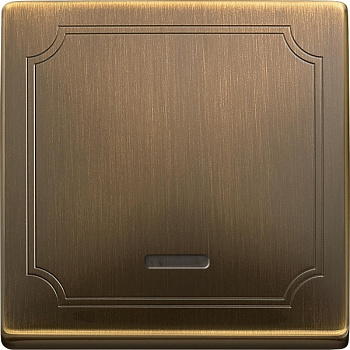 SE Merten SD Античная латунь Клавиша 1-ая с окошком для световой индикации MTN438043