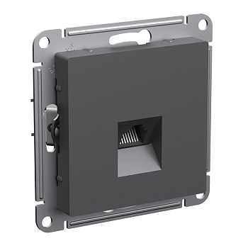 Systeme Electric AtlasDesign Базальт Розетка компьютерная RJ45, кат. 5Е, механизм