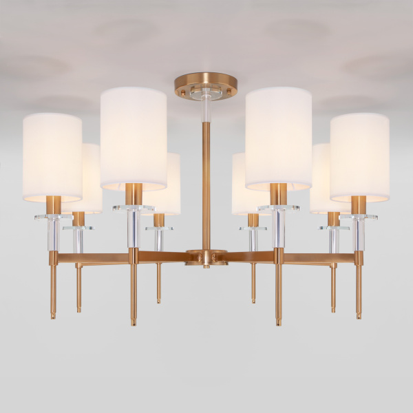 Eurosvet Классическая потолочная люстра 60132/8 латунь a057593