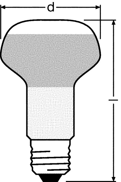 Купить Osram Лампа накаливания CONC R63 40W E27 4052899182240