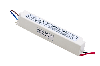 SWG Блок Питания для ленты IP 67 пластик 12 W, 12V LV-12-12