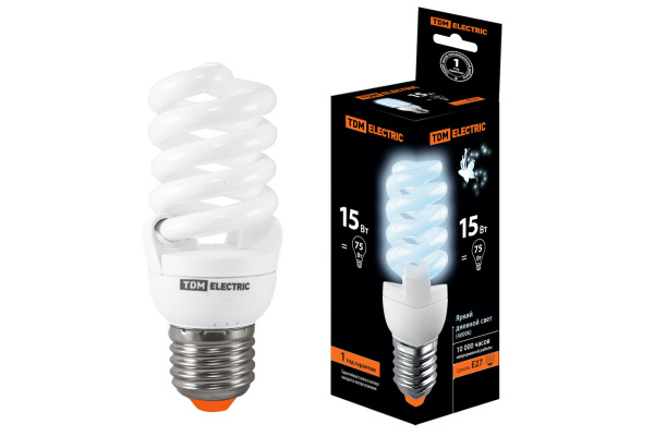 TDM Лампа энергосберегающая КЛЛ-FSТ2-15 Вт-4200 К–Е27 SQ0323-0068