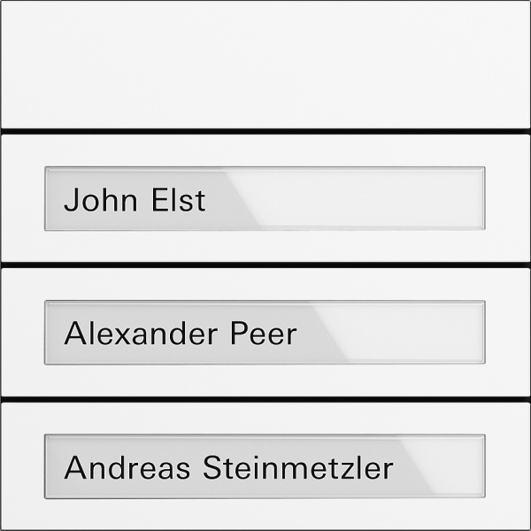 Gira Модуль кнопок вызова System 106 3-местн. 5533902