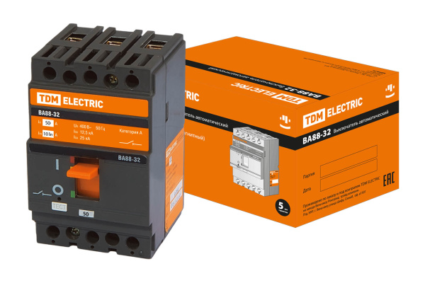 TDM ВА88-32 3Р  50А 25кА SQ0707-0005