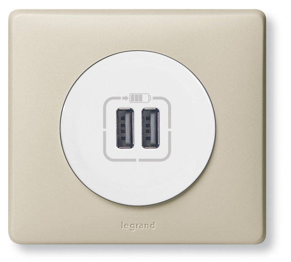 Купить Legrand Celiane Бел Накладка Розетки USB 2-ой 068256
