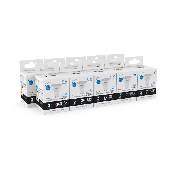 Купить Gauss Лампа Elementary MR16 11W 850lm 6500K GU10 LED 13631