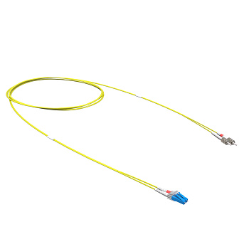 DKC Оптический коммутационный шнур переходной Duplex LC-UPC/ST-UPC, 9/125 OS2, 1 м