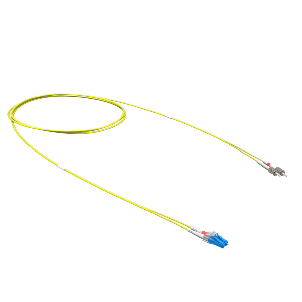 DKC Оптический коммутационный шнур переходной Duplex LC-UPC/ST-UPC, 9/125 OS2, 1 м