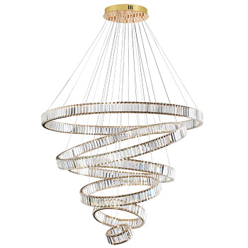 Odeon Light 5015/260L L-VISION ODL23 427 золотой/прозрачный металл/хрусталь Люстра LED 260W 4000K 30600Лм VEKIA