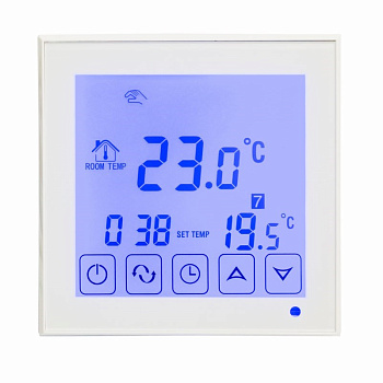 Терморегулятор сенсорный с автоматическим программированием R200W (белый) Rexant 51-0573