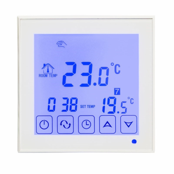 Терморегулятор сенсорный с автоматическим программированием R200W (белый) Rexant 51-0573