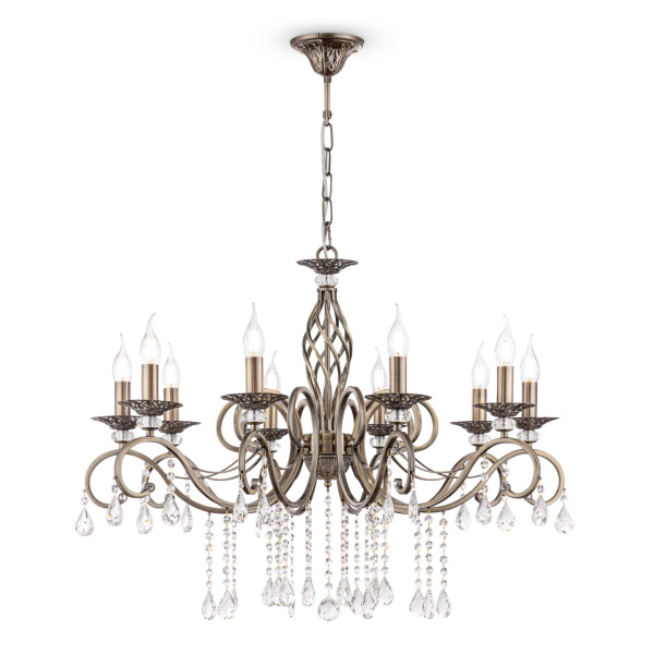 Купить Maytoni Royal Classic Grace Латунь Люстра 10xE14 60W RC247-PL-10-R