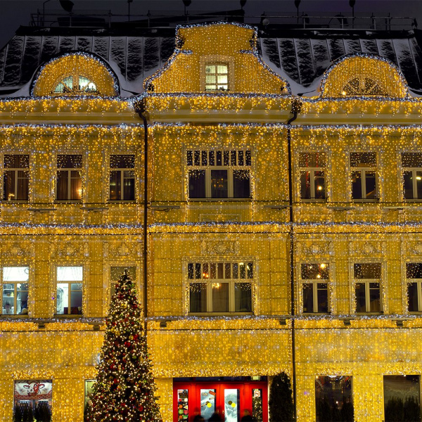 Купить Arlight Светодиодная гирлянда ARD-CURTAIN-CLASSIC-2000x3000-CLEAR-760LED Warm (230V, 60W) (Ardecoled, IP65) 024857