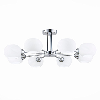 Evoluce SLE104302-08 Люстра потолочная Хром/Белый E14 8*40W
