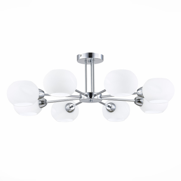 Evoluce SLE104302-08 Люстра потолочная Хром/Белый E14 8*40W