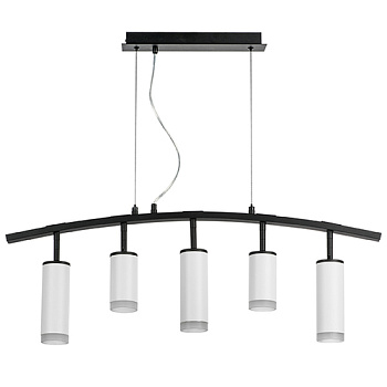 Lightstar LR7353628630 Люстра RULLO 5х50W GU10 ЧЕРНЫЙ/БЕЛЫЙ (571735+214436-2+214486-3+202430-5), шт