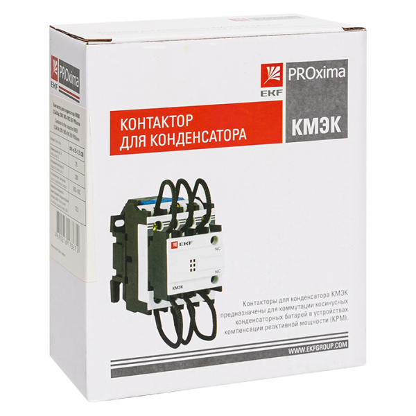 Купить EKF PROxima Контактор для конденсатора КМЭК 12,5квар 230В 1NО+1NC