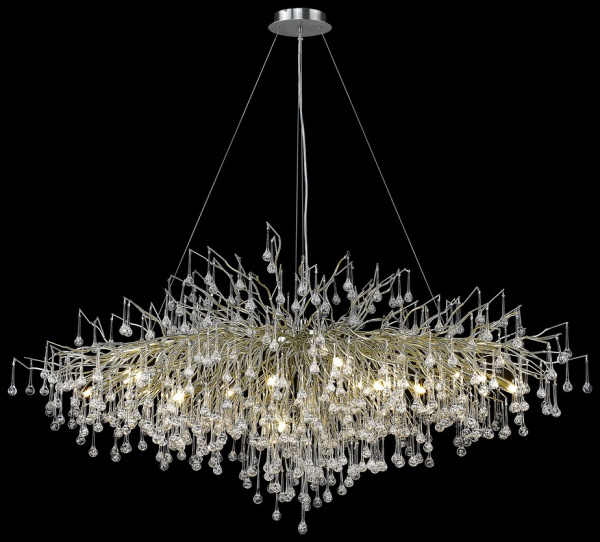 Wertmark WE189.15.223 Люстра подвесная Матовый никель/Прозрачный G9 15*40W