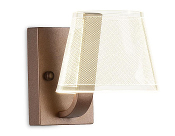 Ambrella Настенный светодиодный светильник с выключателем AK4089 CF кофе LED 3000K/4200K/6400K 13W 170*150*220