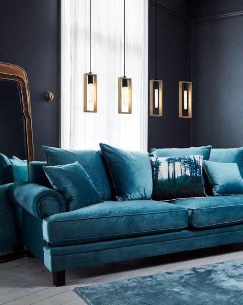 Купить Eglo 49475 Подвес LITTLETON, 4x60W (E27), L1160, B55, H1100, сталь, черный/дерево, коричневый