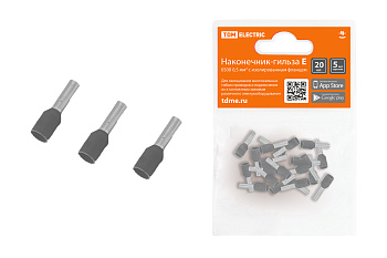 TDM Наконечник-гильза Е4009 4мм2 с изолированным фланцем (20шт) SQ0568-0042