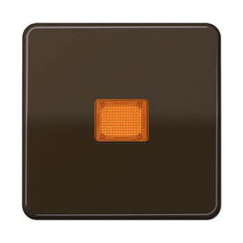 JUNG CD Коричневая Клавиша для 1-ая с/п с оранжевой линзой ударопрочная CD590KOBFBR