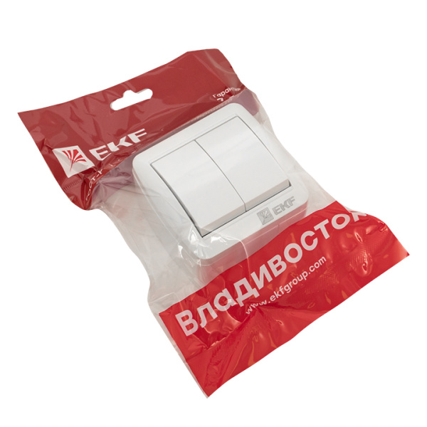 Купить EKF PROxima Владивосток Выключатель 2-кл. 10А IP54 сер.