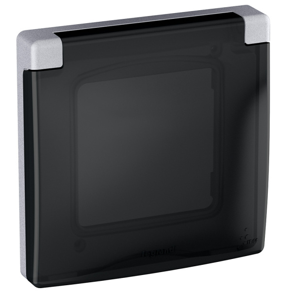 Купить Legrand INSPIRIA Алюминий Рамка с защитной крышкой IP 44 673922