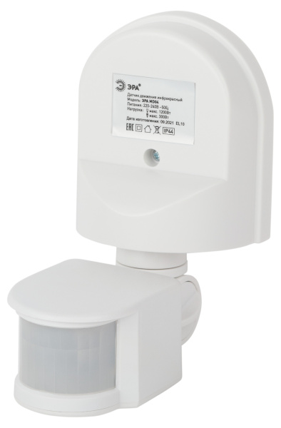 ЭРА MD 04 Датчик движения MD 04 настенный 1200Вт, IP-44, 12м