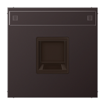 JUNG Плата (фиксация защёлкиванием) с полем для надписи для одного модуля металл дарк AL1969-15NAWED