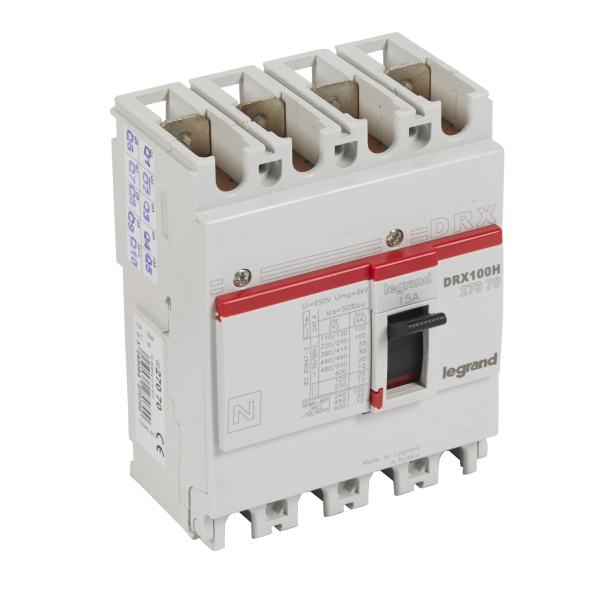 Legrand DRX125 термомагнитный 15A 4П 36KA 027070