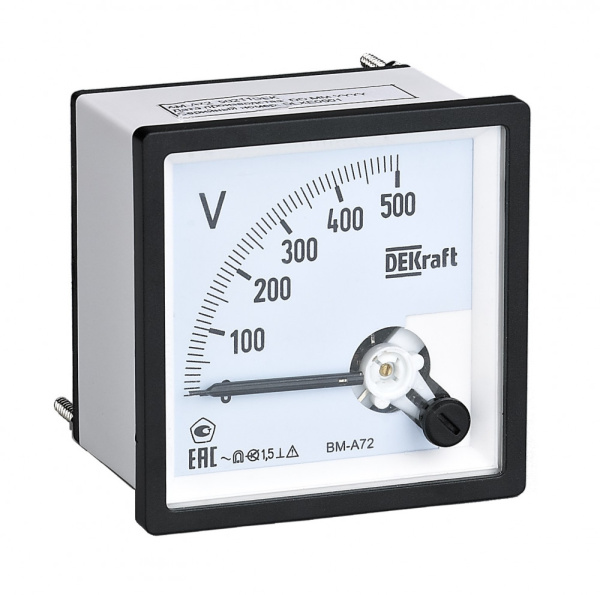 Dekraft Вольтметр аналоговый шкала 300В AC 96х96мм КТ 1,5