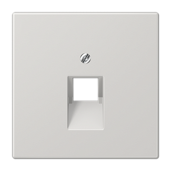 JUNG LS 990 Светло-серая Накладка 1-ой наклонной ТЛФ/комп розетки LS969-1UALG