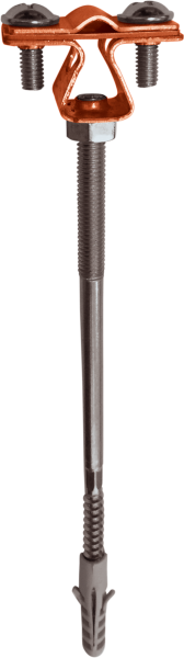 EZETEK Держатель проводника круглого 8-10 мм для бетонного фасада, медь 90024