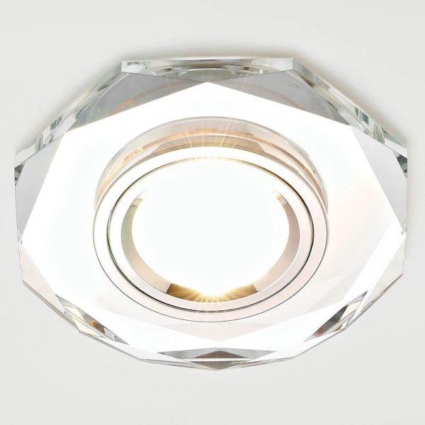 Купить Ambrella Встраиваемый потолочный точечный светильник 8020 CL хром MR16 D90 mm