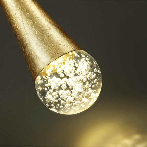 Купить Odeon Light 4278/1 L-VISION ODL21 113 прозрачн/золот фольг-ние Подвесной светильник IP20 GU10 LED 12W GOTTA