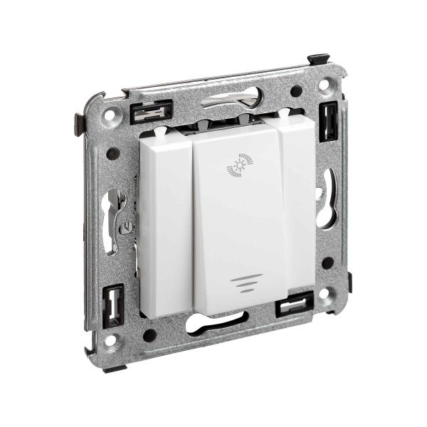 Купить DKC Диммер кнопочный в стену для LED ламп, "Avanti", "Белое облако"