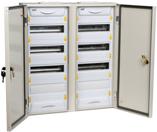 Купить IEK Корпус металлический ЩРн-2х48з-1 74 IP54 UNIVERSAL MKM11-N-2X48-54-Z-U