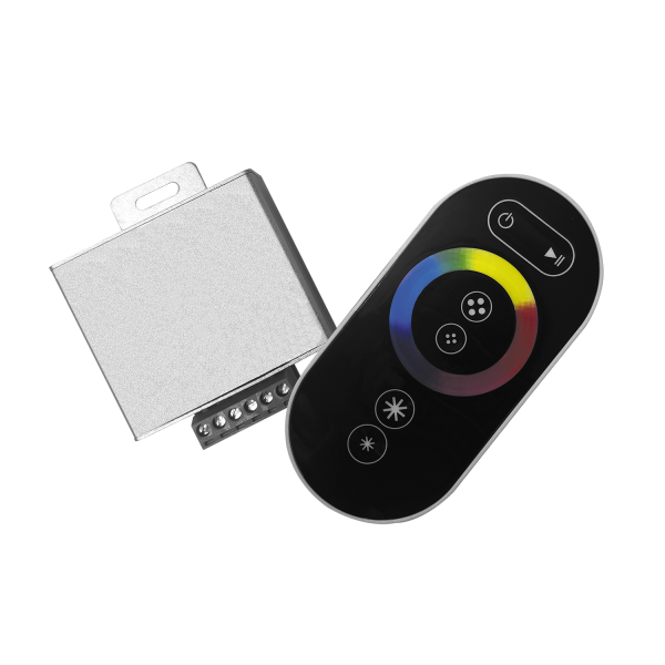 Купить Gauss Контроллер для RGB 288W 24А с сенсорным пультом управления цветом (черный) 201113288