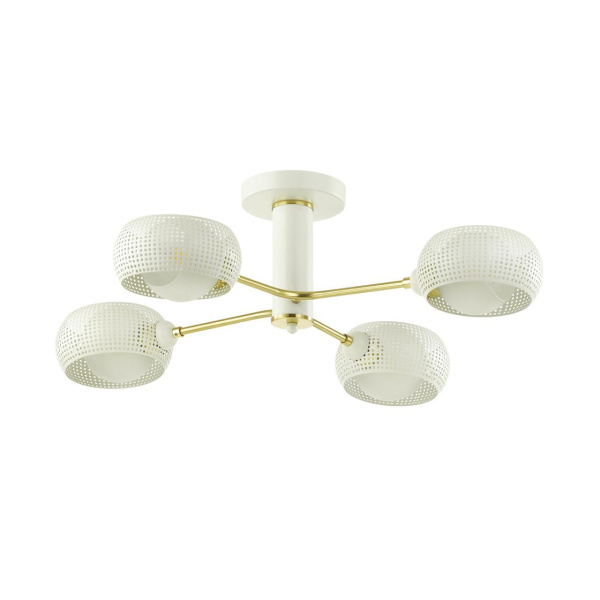 Купить Lumion 4531/4C MODERNI LN21 141 белый, матовое золото Люстра потолочная E14 4*40W 220V NOELLE
