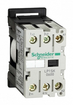 SE Auxiliary contactors Контактор мини 2P AC3 3P, 6А, 12В DС LP1SK0600JD