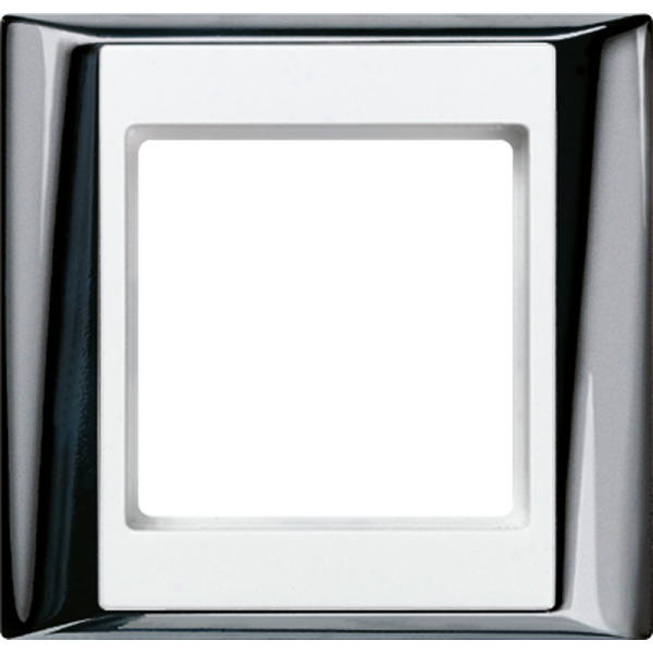 JUNG А Plus Хром/Белая Рамка 1-ая AP581GCRWW
