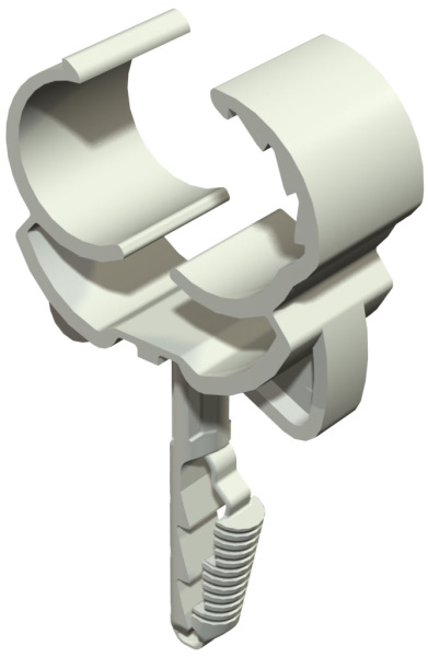 OBO Bettermann Трубный зажим SNAP 12-15,5 мм на защелке с дюбелем 2148501