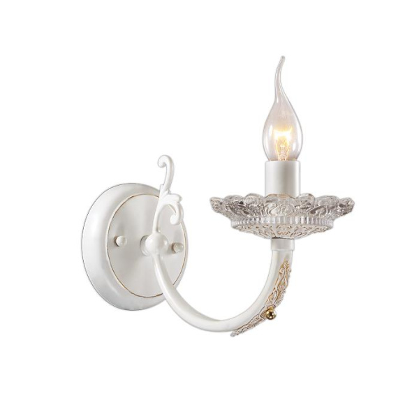Odeon Light 2698/1W ODL15 309 бел.с позолот/хрусталь Бра E14 60W 220V BARRA Odeon Light 2698/1W ODL15 309 бел.с позолот/хрусталь Бра E14 60W 220V BARRA
