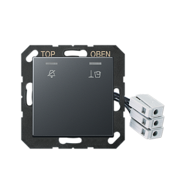 JUNG Накладка для внешнего DND-модуля с LED-лампами, 230 В, матовый антрацит ACUKO5M230ANM